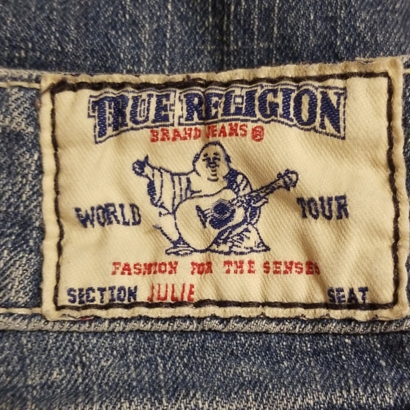 True Religion lightly distressed Julie Jeans - Picture 4 of 7
